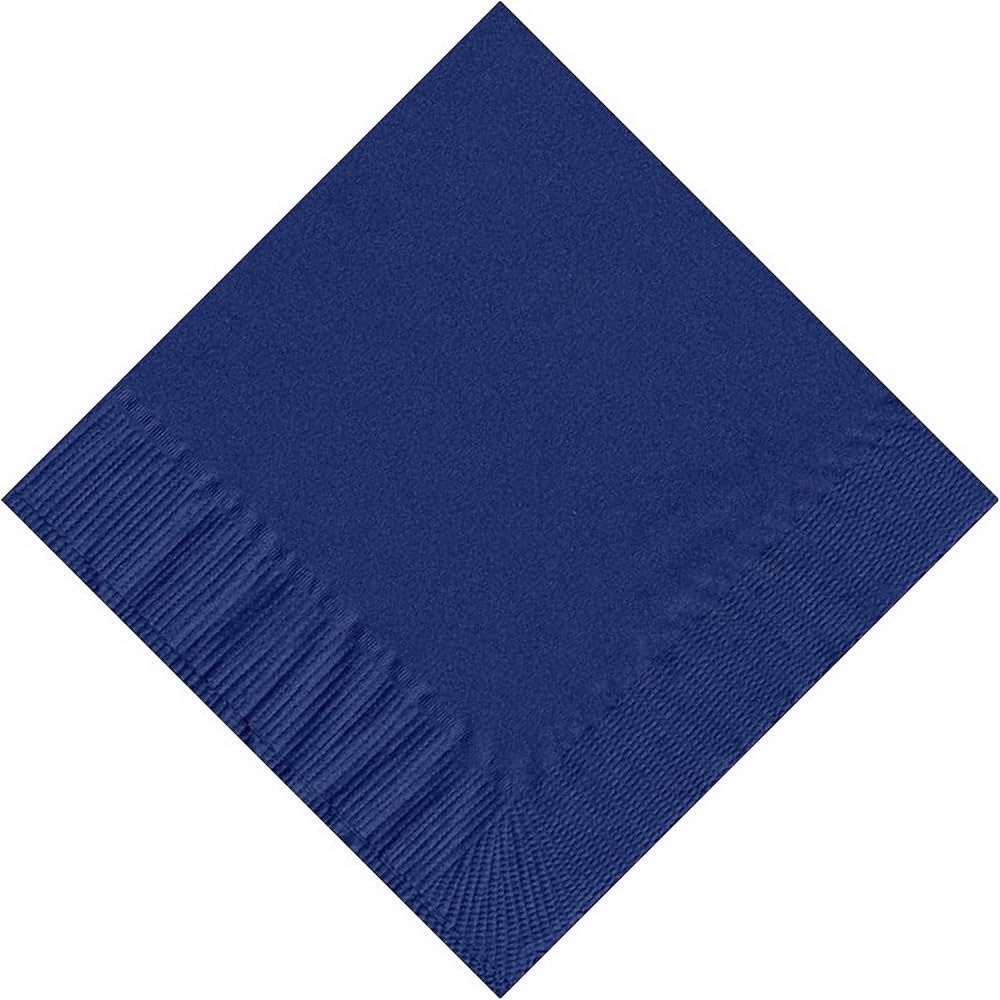 20pcs Solid Color True Navy Blue Beverage Napkins