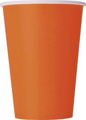 10pcs 12oz Pumpkin Orange Cups