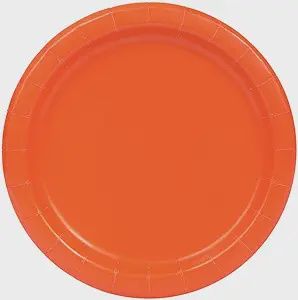 16pcs Pumpkin Orange Solid Color 9&quot; Plates