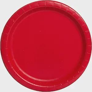 16pcs Ruby Red Solid Color 9&quot; Plates