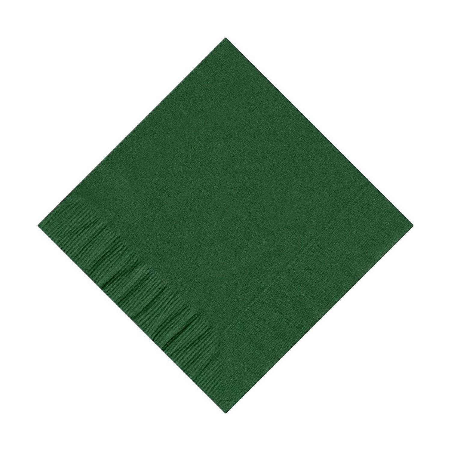 20pcs Forest Green Solid Color Beverage Napkins