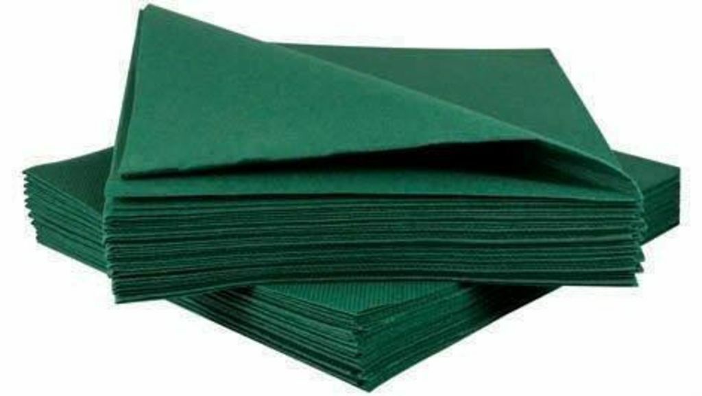 20pcs Forest Green Solid Color Luncheon Napkins