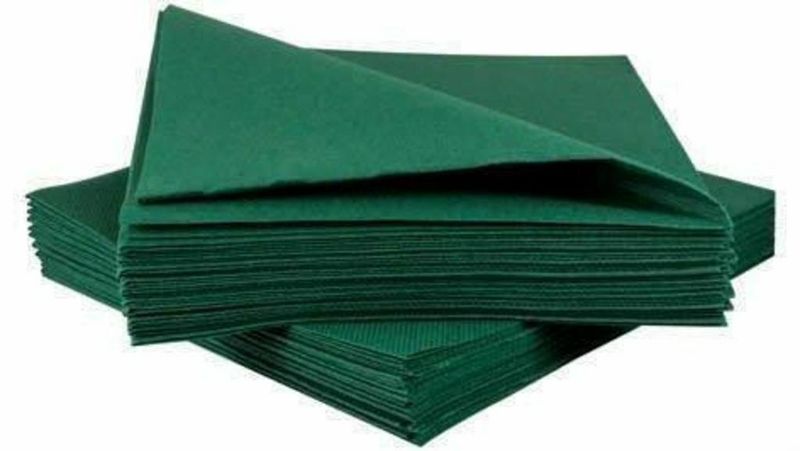 20pcs Forest Green Solid Color Luncheon Napkins