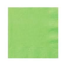 20pcs Lime Green Solid Color Luncheon Napkins