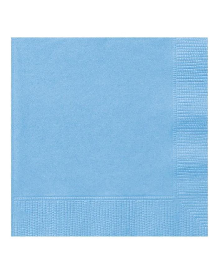 20pcs Powder Blue Solid Color Luncheon Napkins