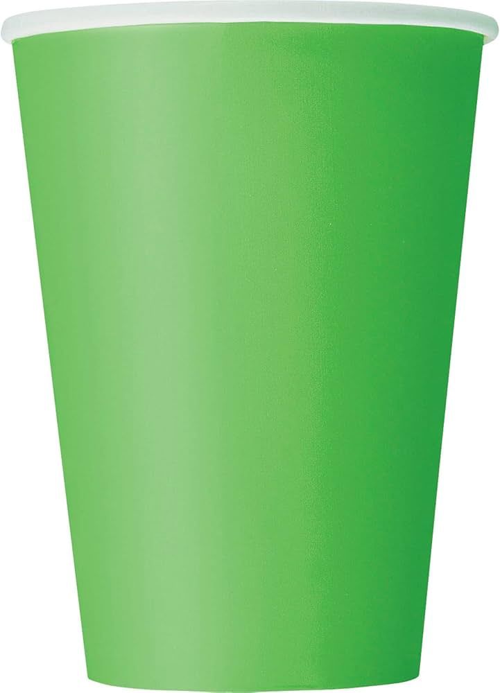 10pcs 12oz Solid Color Lime Green Cups