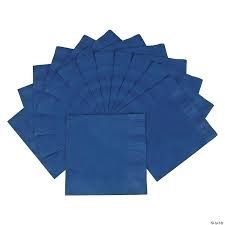20pcs Solid Color Navy Blue Luncheon Napkins