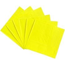 20pcs Neon Yellow Solid Color Luncheon Napkins