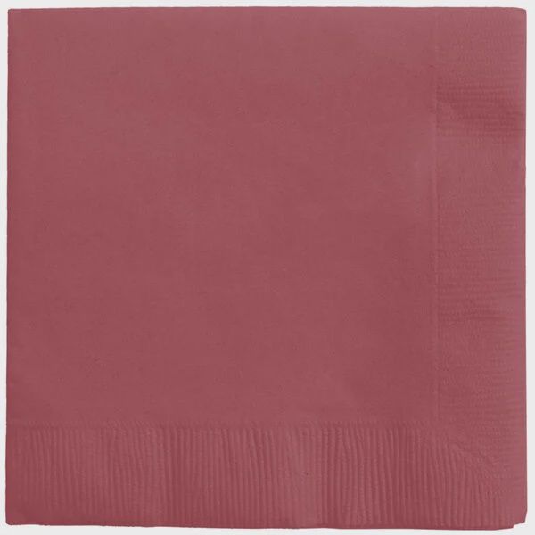 20pcs Solid Color Burgundy Beverage Napkins