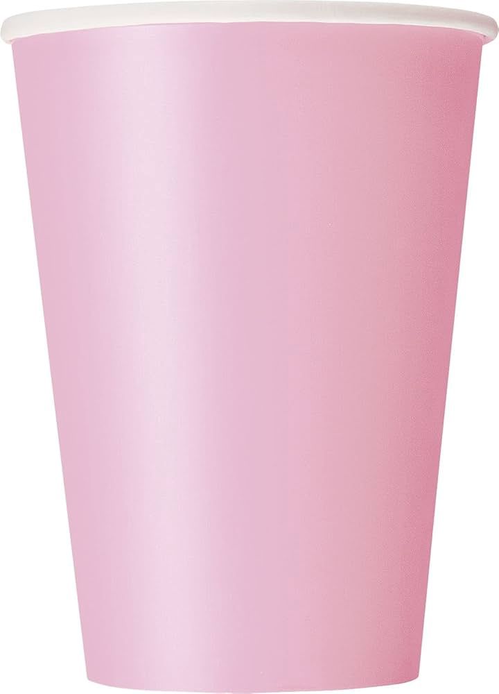 10pcs Solid Color 12oz Lovely Pink Cups