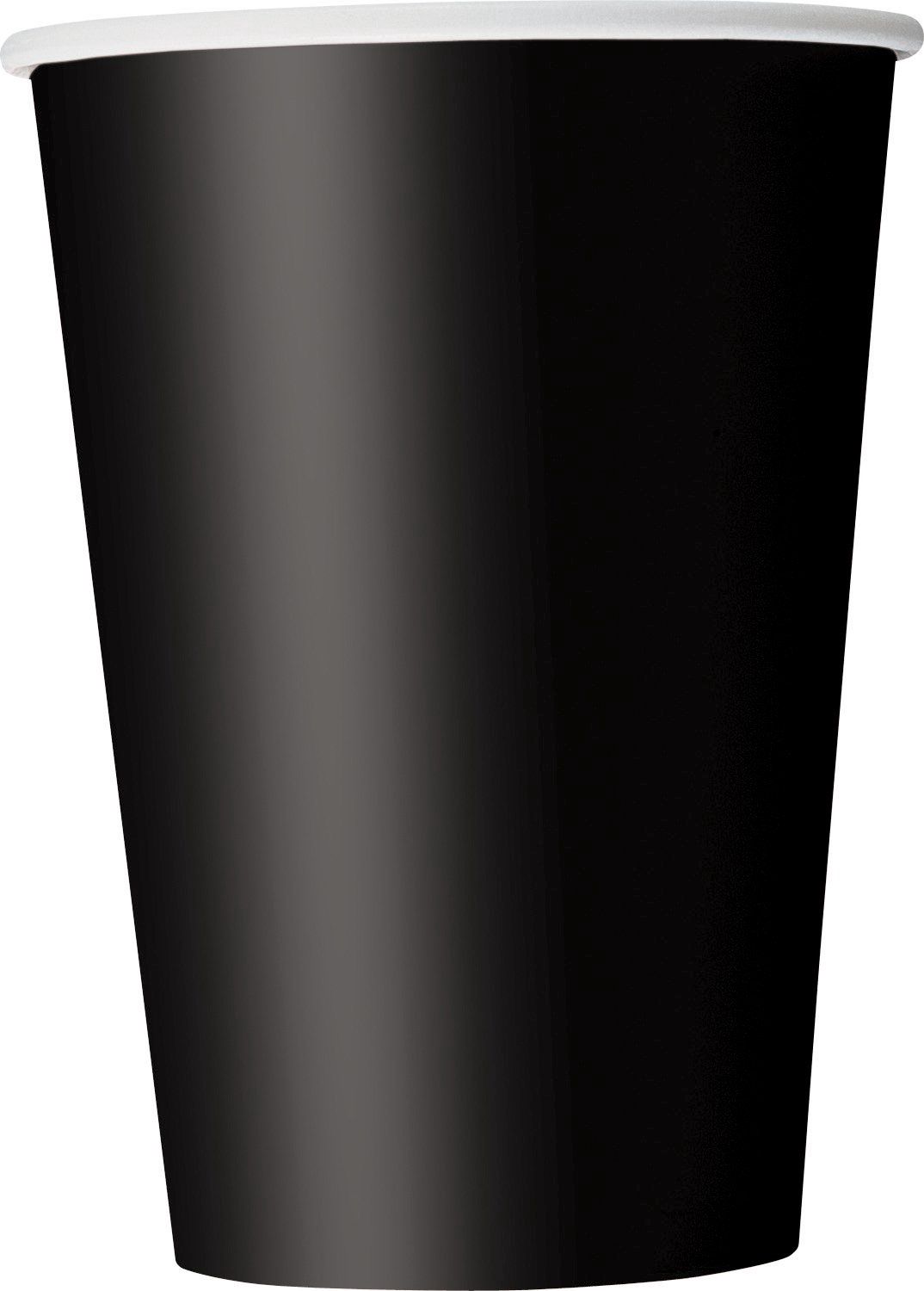 10pcs 12oz Midnight Black Solid Color Cups