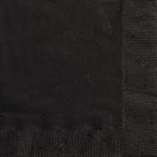 20pcs Solid Color Black Luncheon Napkins