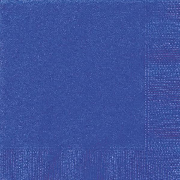 20pcs Royal Blue Solid Color Luncheon Napkins