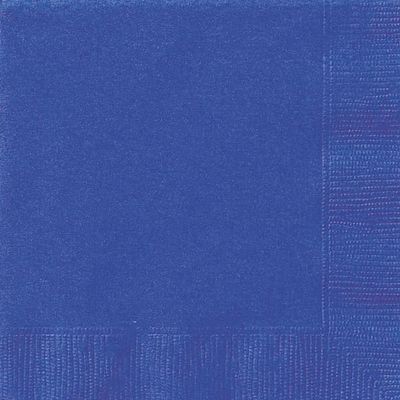 20pcs Royal Blue Solid Color Luncheon Napkins