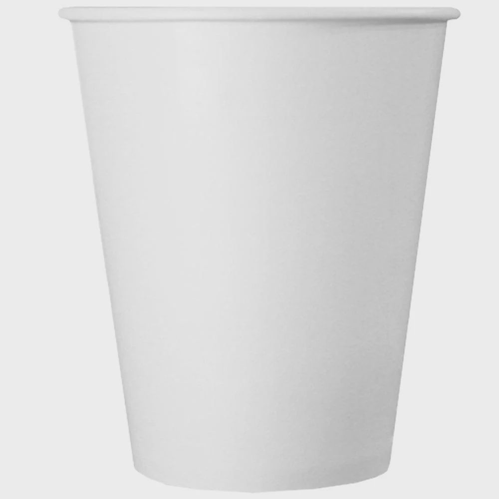 10pcs 12oz White Solid Color Cups