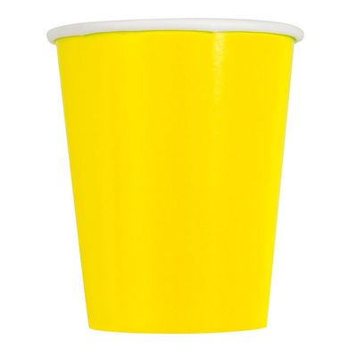 10pcs 12oz Neon Yellow Solid Color Cups