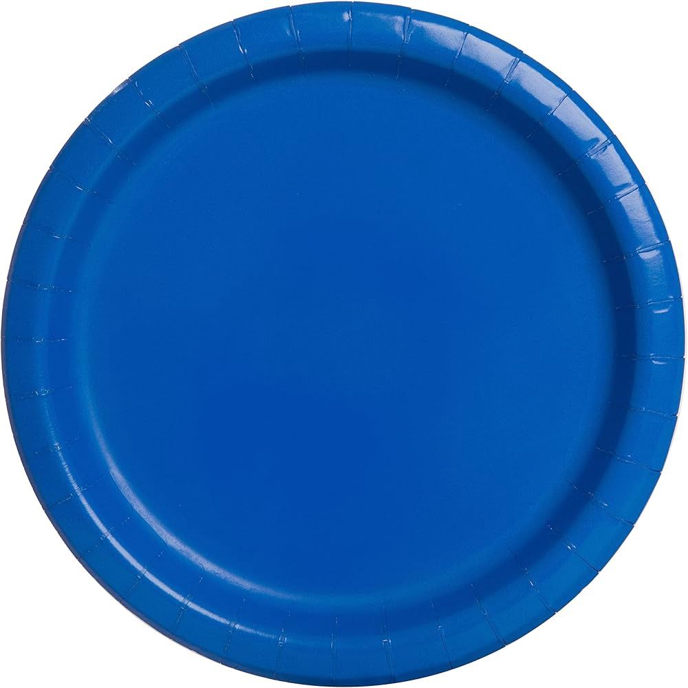 16pcs Royal Blue Solid Color 9&quot; Plates