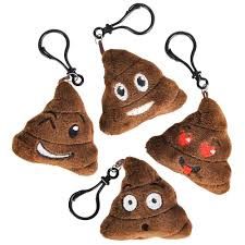 6pcs Plush Poop Keychain (Party Favours)