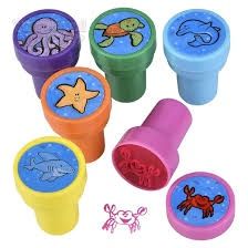 4pcs Assorted Stamps(Party Favours)