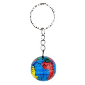 4pc  1&quot; Globe Keychain (Party Favours)