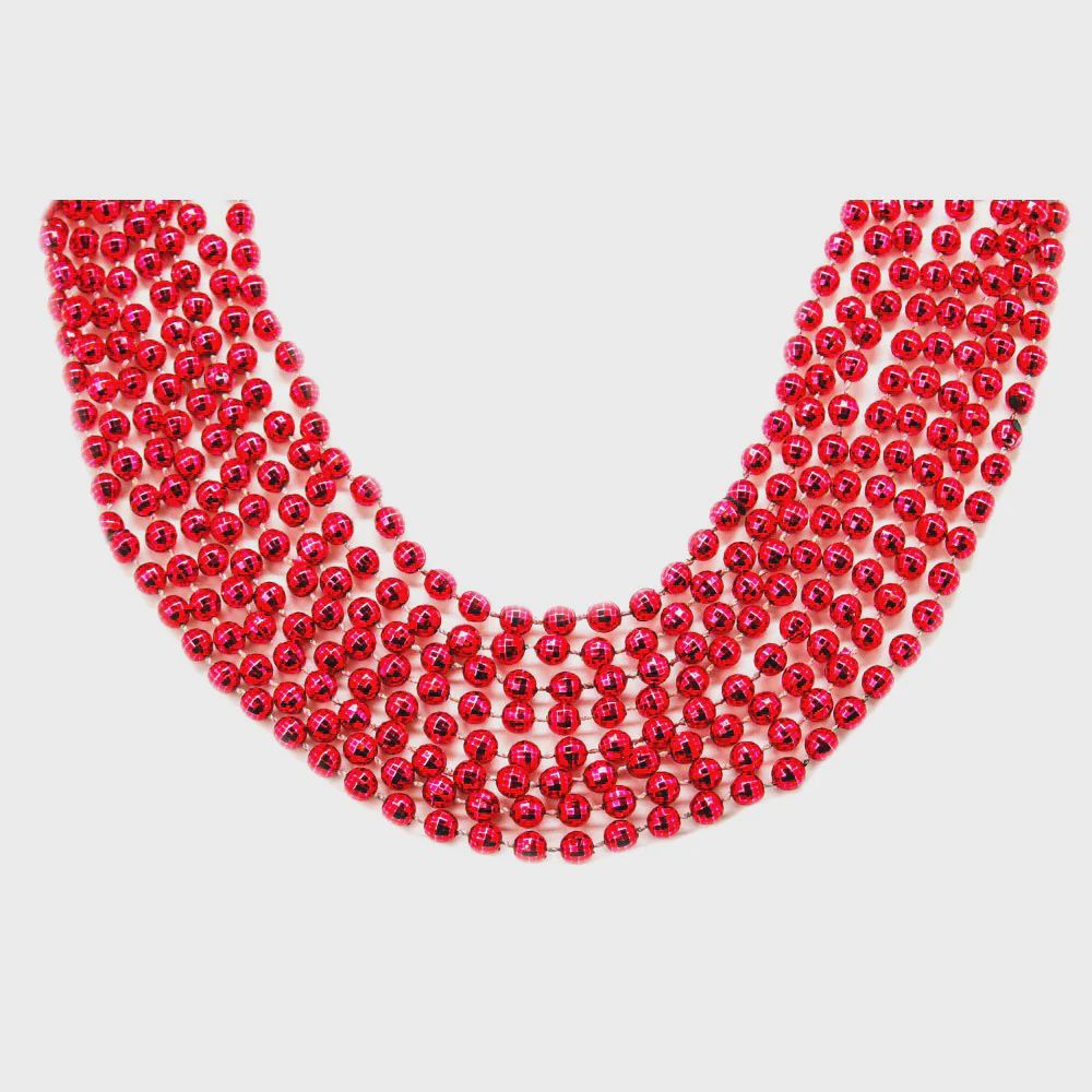 12pcs 33&quot; Red Beads(Party Favours)