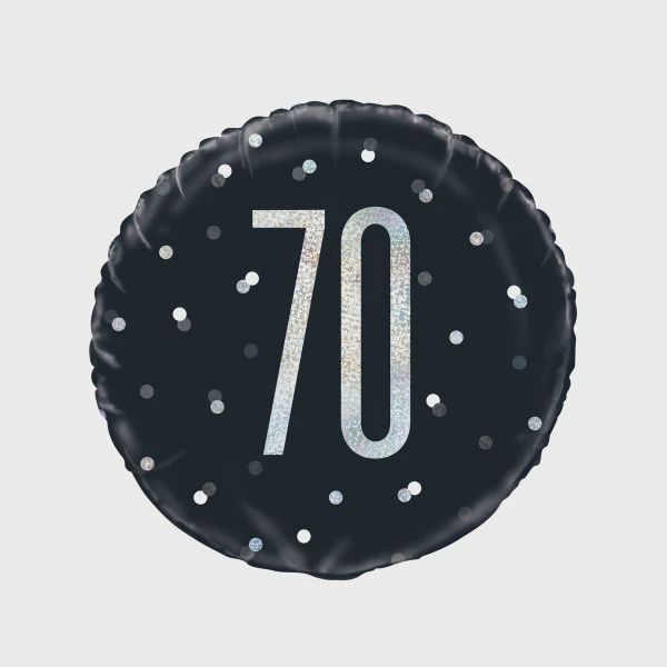 18&quot; #70 Silver Foil Balloon (Helium)