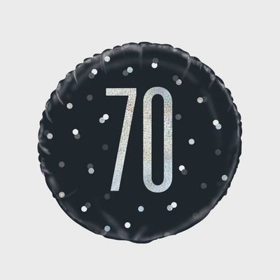 18&quot; #70 Silver Foil Balloon (Helium)