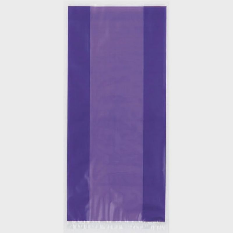 30pcs Purple Gift Bags with Twist Ties