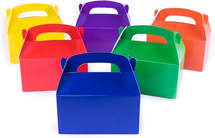 12pcs Assorted Color Treat Boxes