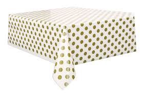 Gold Dots Rectangular Tablecover