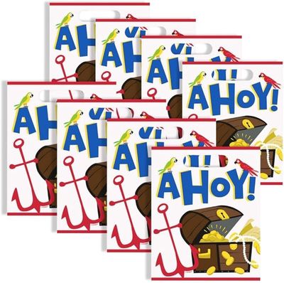 8pcs Ahoy Pirate Lootbags