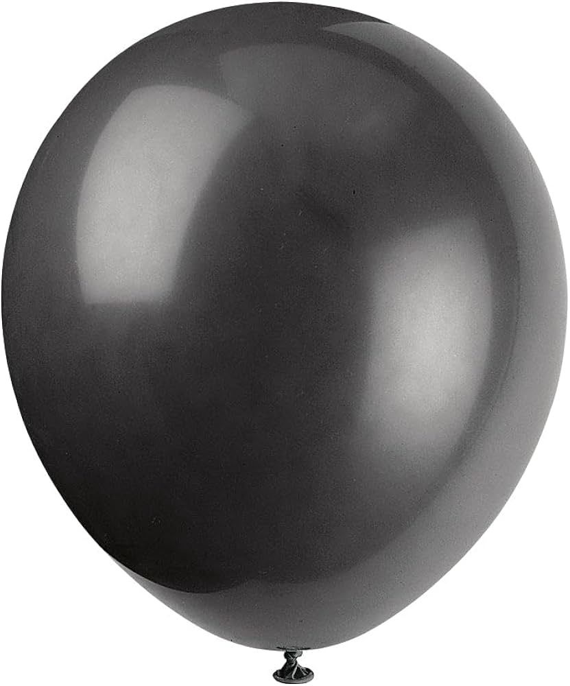 10pcs 12&quot; Jet Black Balloons