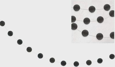 7ft Black Honeycomb Garland Hanging Decorations