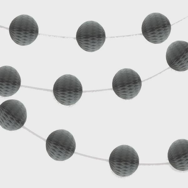 7ft Gray Honeycomb Garland Hanging Decorations