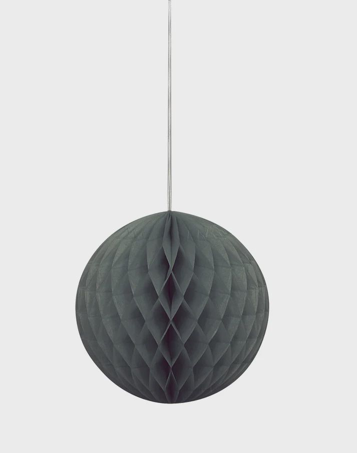 8&quot; Black Honeycomb Ball Hanging Decorations