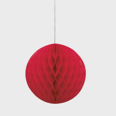 8&quot; Red Honeycomb Ball Hanging Decorations