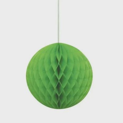8&quot; Green Honeycomb Ball Hanging Decorations