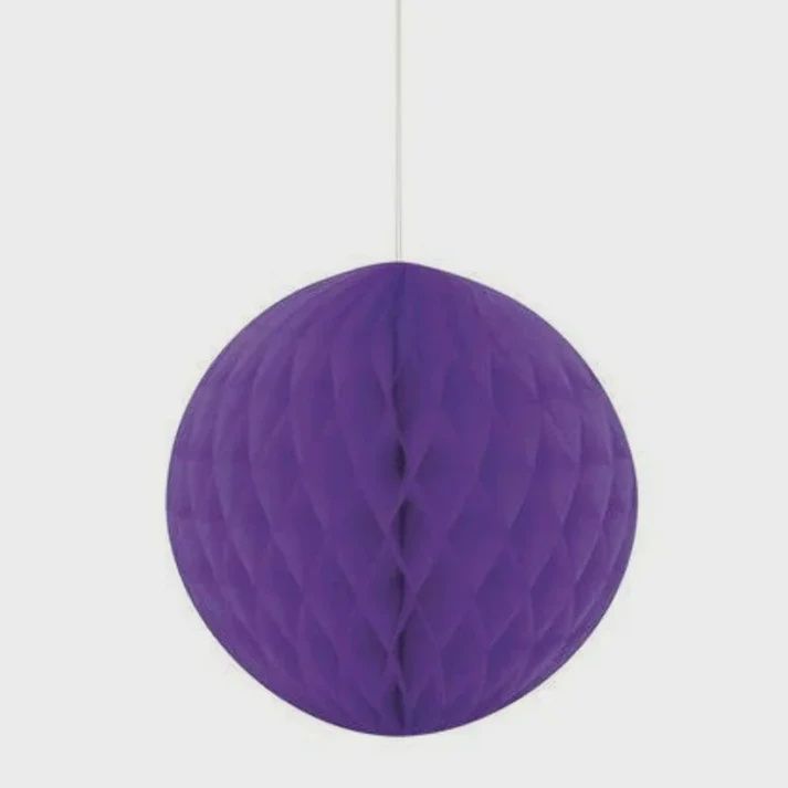 8&quot; Dark Purple Honeycomb Ball Hanging Decorations