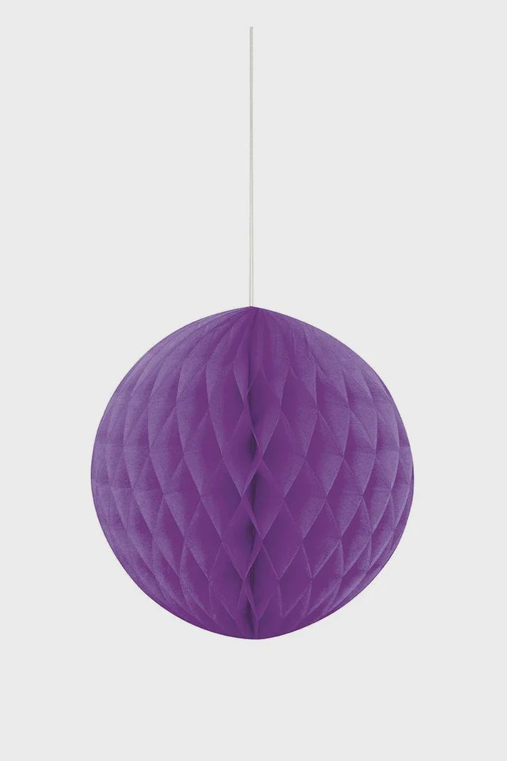 8&quot; Purple Honeycomb Ball Hanging Decorations