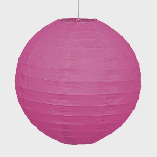 10&quot; Pink Paper Lantern Hanging Decorations