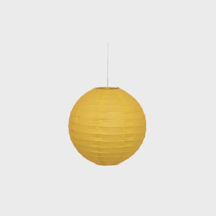 10&quot; Yellow Paper Lantern Hanging Decorations