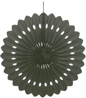 16&quot; Black Decorative Fan Hanging Decorations