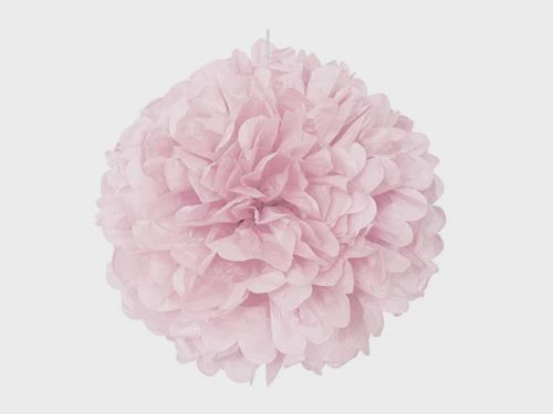 16&quot; Light Pink Puff Ball Hanging Decorations