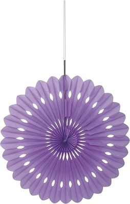16&quot; Pretty Purple Decorative Fan Hanging Decorations