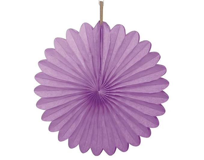 6&quot; 3pcs Mini Purple Decorative Fans Hanging Decorations