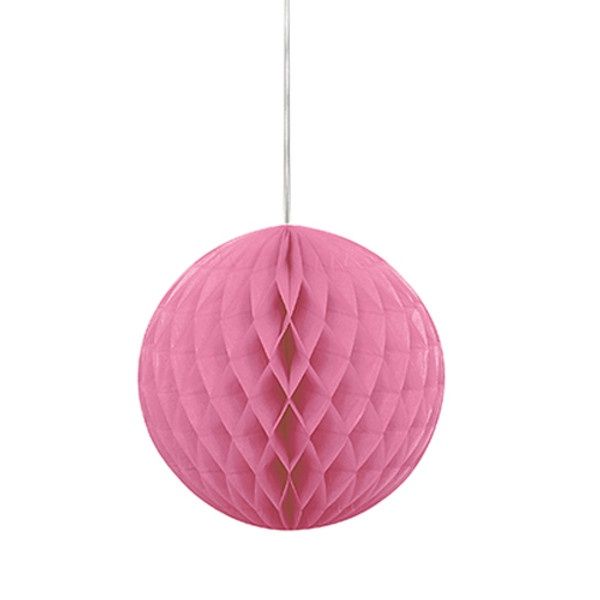 8&quot; Hot Pink Honeycomb Ball Hanging Decorations