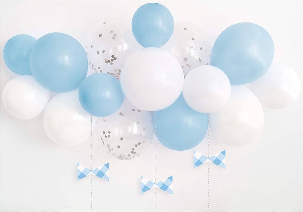 Blue Gingham Balloon Arch Kit