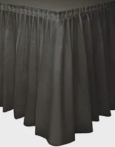 29in x 14ft Plastic Tableskirt (Midnight Black)