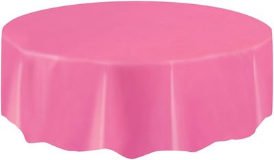 84&quot; Round Tablecover (Hot Pink)