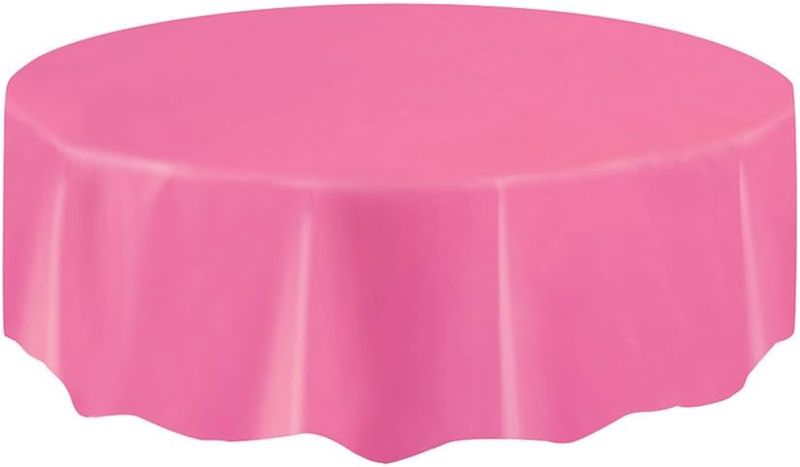 84&quot; Round Tablecover (Hot Pink)